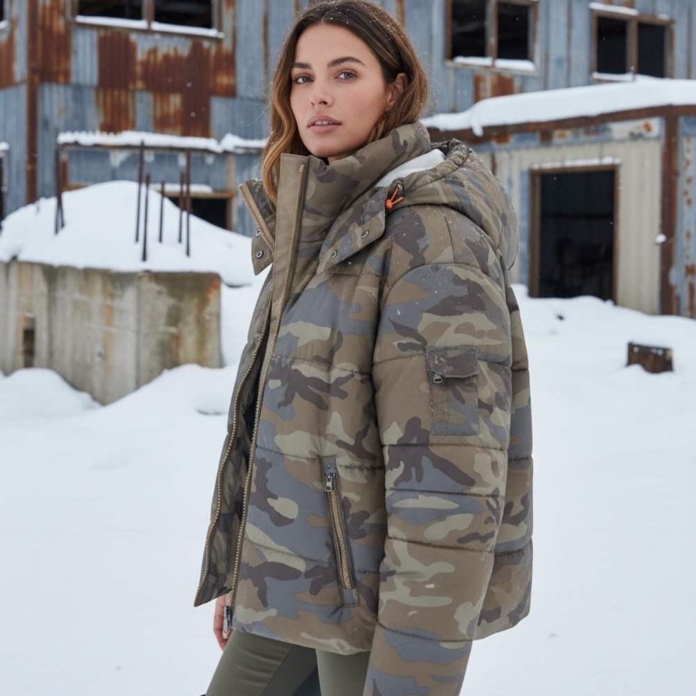 BOGNER Camo Print Lora-D Down Women's Ski Jacket